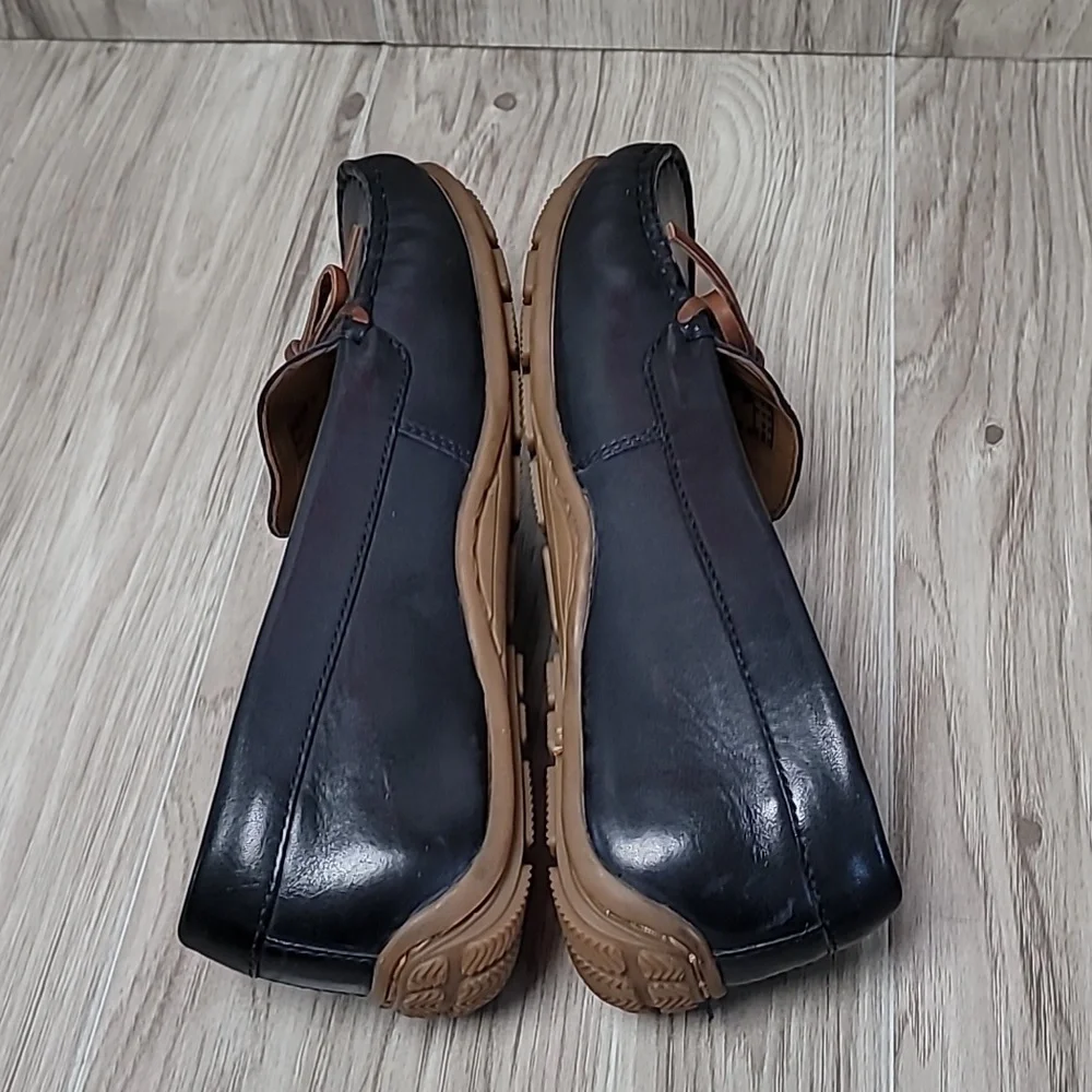 Clarks Collection Ultimate Comfort Women’s Black Leather Boat Shoes - Picture 9 of 10